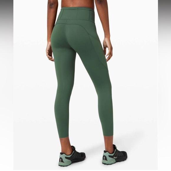Lululemon green fast and free leggings - Picture 1 of 3